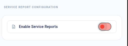 Service Reports aktivieren